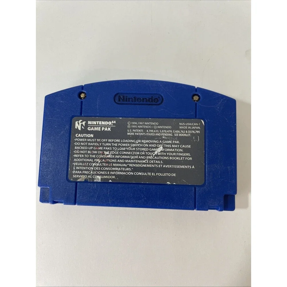 007 The World Is Not Enough Blue N64 Nintendo 64 Game Tested Authentic